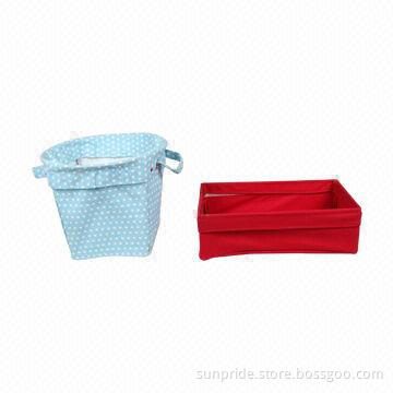 Nonwoven Baskets, eco-friendly and non-toxic, elegant look for storage